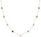 Ambeta Halskette mit Zirkonia aus Sterling Silber 925 | Kleine Kristall Kette | Layering Halsband | Regenbogen Kette Gold für Damen