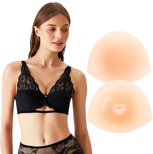 Kiiwah Coppe Push Up Silicone Inserto Reggiseno Potenziatore la Imbottitura Triangolo Spugna Push Up Imbottiture Coppa per Reggiseni per Donna Costumi da Bagno Abiti Bikini