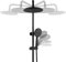 Schwarz Duschsystem Duschset Duschgarnitur 3 Strahlarten mit Thermostat Bad Luxus Regen Mixer Combo Set, Wand montiert Rainfall Shower Head Kit, Dusche Set für die Installation in Haus Bäder