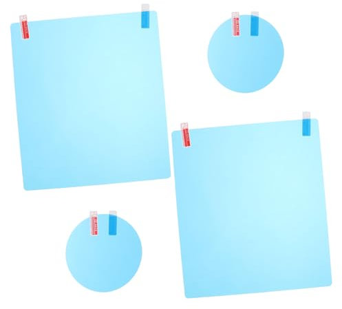 Garneck 4stücke Ovale Spiegelfolie Seitenfensteraufkleber Für Auto Antibeschlagfolie Klar Universeller Spiegelersatz Schutz Vor Regen Und Nebel