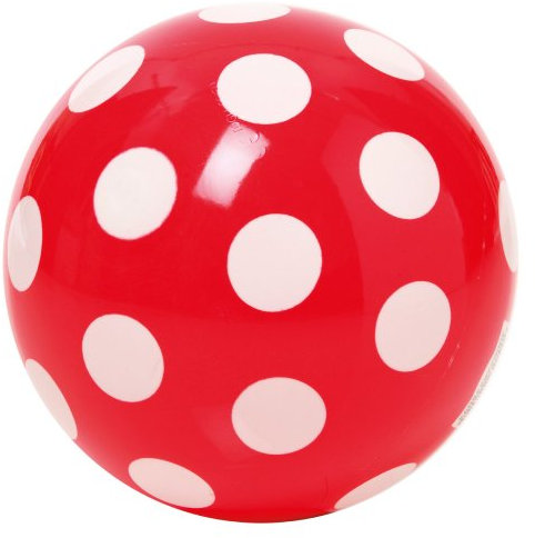 Togu Spielball Buntball Punktball 9 rot/weiß