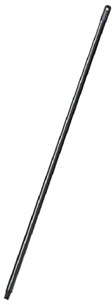 Addis Metal Outdoor Oversized Broom Handle With Screw-In Ridges At The End, Black, 3 x 3 x 130 cm