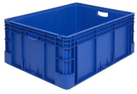 kaiserkraft | Industriebehälter | Volumen 132 l | LxBxH 800 x 600 x 320 mm | Blau