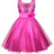 Discoball Robe de princesse, sans manches pour Filles Framboise 10-11 ans