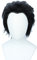 Linfairy Kurze gerade Cosplay Perücke Halloween Kostüm Perücke (schwarz)