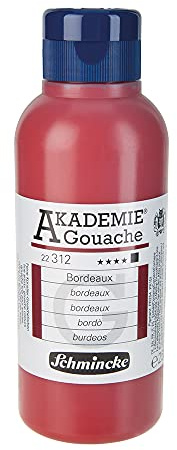 Schmincke – AKADEMIE® Gouache - feine Künstler-Gouache, Bordeaux - 250 ml