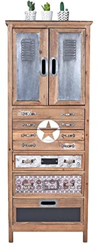 Hochkommode Fabrik Möbel Kommode Loft Metallkommode Apothekerschrank Vintage lof003 Palazzo Exklusiv