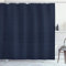 ABAKUHAUS Dunkelblau Duschvorhang, Blaue Punkte Retro-Stil, mit 12 Ringe Set Stielvoll Modern, 175x200 cm, Hellblau und Dunkelblau