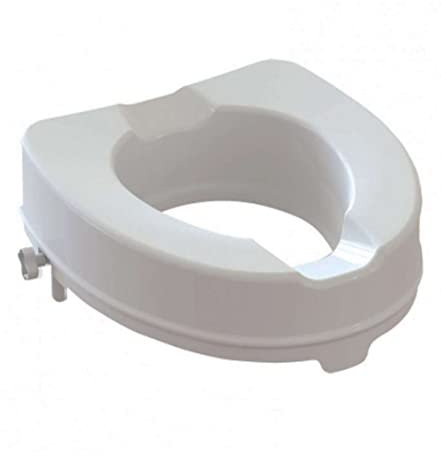 Rialzo WC, AlzaWater Anatomico con Sistema di Fissaggio Laterale (Senza coperchio, Altezza 10 cm)