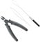 KOCONI Hair Extension Pliers Nano Ring Removal Pliers Feather Extensions Kit Hair Extension Pliers For Remova Extension Pliers Pulling Needle and Loop Threader Nano Remover Pliers 3Pcs Kit