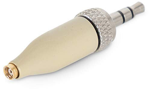 Pronomic Funk-Adapter L4 5er Set - Für EA-Serie Mikrofone von Pronomic - 3,5mm Klinke 2-polig, Standard - Kompatibel zu Sennheiser Funksystemen - beige