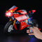 BRIKSMAX Led Beleuchtungsset für Lego Ducati Panigale V4 R,Kompatibel Mit Lego 42107 Bausteinen Modell - Ohne Lego Set (Fernbedienungsversion)