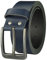 Gürtel Ledergürtel Damen Herren 4cm breit echtes Leder Handgemacht Jeansgürtel Rindleder MADE IN GERMANY NEU #4M520 (Blau, 110 cm Gesamtlänge 120 cm)