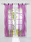 HeichkelL 2-TLG Voile Schiebegardine mit Schlaufen Flächenvorhänge mit Wellendruck Transparente Dekogardinen inkl. Schlaufen und Befestigungszubehör Violett 2X 57x145 cm