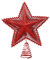 Amosfun Weihnachtsbaum Spitze Sterne Rot Glitzer Eisen Kunst Christbaum Topper Christbaumschmuck Weihnachtsbaumschmuck Weihnachtsdeko Baumschmuck Weihnachten Festival Party Dekoration