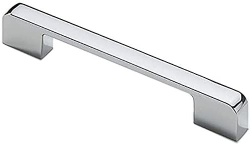 TOP-VIGOR Kitchen Cabinet Door Handle Polished Drawer Pull Handle T Bar Furniture Cupboard Handles Hole Center 128mm