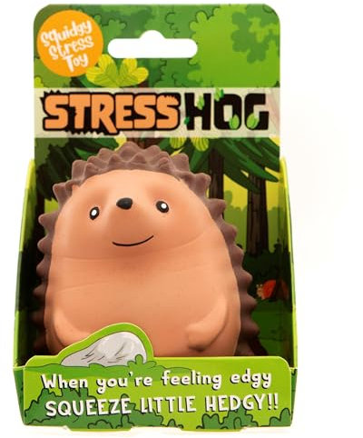 Boxer Gifts Stress Hog Stress Toys | Unique Stress Balls For Adults & Teenagers - Helps With Anxiety Relief - Office Desk Toy | Fun Cute Hedgehog Gifts & Joke Secret Santa For Colleagues