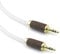 3.5 mm Male to Male Stereo Audio Cable 8 Cores 6N OCC Copper Single Crystal Silver Plated Wire Walnut Wood Shell AUX Cord for Headphones Car Home Stereos Speaker Smartphone 1.5m/4.9ft