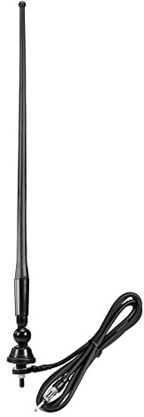 Eightwood Marine Boat Radio Antenna 16 Inch Rubber Duck Flexible Mast FM AM Stereo Antennae for Boat Car RV Motorhome ATV UTV Tractor Motorcycle Yacht