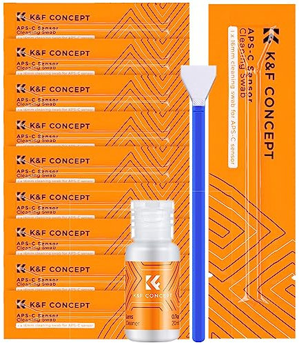 Minadax Sensor Reinigungs-Set APS-C 10x 16mm Swabs + 20ml Sensor Reiniger KF