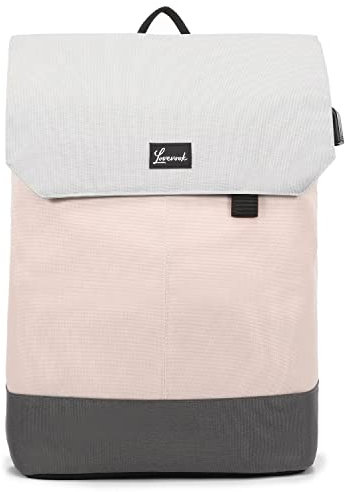 LOVEVOOK Rucksack Damen Klein, 14 Zoll Laptop Rucksack mit USB Ladeanschluss & Laptopfach, Kleiner Wasserdicht Daypack Elegant Mini für Reise, Büro, Alltag, Schule (Rosa)