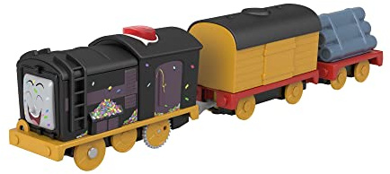 Thomas & Friends Talking Diesel Toy Train with Sounds & Phrases, UK English Version, Battery-Powered Motorized Engine with Tender, HNN85
