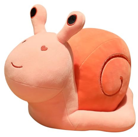 BakerMiche Niedliche Schnecken-Plüschtiere gefüllte Kissen Cartoon-Schnecken-Plüsch-Puppen umarmende Kissen Tiere Figuren Sofa Zuhause Schlafzimmer Wohnzimmer Dekor, 60 cm/Rosa