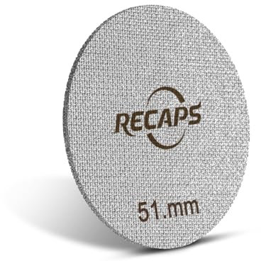 Puck Screen 51mm, Espresso Puck Screen für 51mm Siebträger 1,7mm Dicke 150µm 316L Edelstahl Kaffeefiltersieb Untere Duschwand