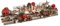 foolonli Adventskranz Adventsgesteck 40cm Rot Teelichthalter Weihnachtsbeleuchtung Holz Weihnachten Deko Adventsleuchter