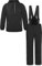 normani Kinder WinterSet wasserdichte Thermohose und Windbreaker Schneeanzug SkiSet für Jungen und Mädchen Farbe Schwarz Größe XL/158-164