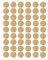 LICQIC Screw Hole Covers, Self Adhesive Caps Stick on Furniture Sticker Screw Hole, 54 Pcs 21 mm, Natural Oak
