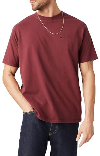 Levi's T-Shirt Herren, Garment Dye T Chocolate Truffle Jersey, L