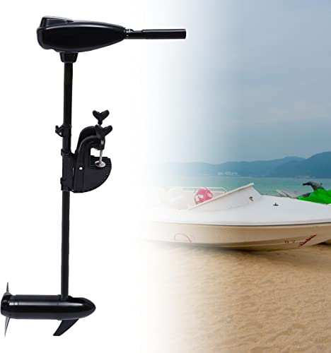 Moteur électrique hors-bord 80 LBS 800 W 12 V avec kit anti-collision, angle réglable pour bateaux de pêche, canots gonflables