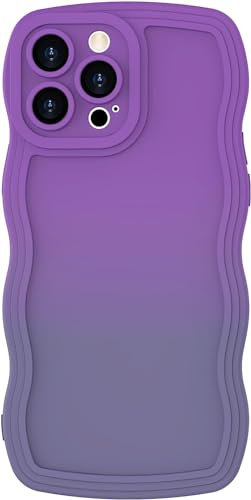 miyonsin Cover per iPhone 11 PRO, Anti Ingiallimento Custodia con Antiurto, Anti-Graffio e Colorato Moda TPU Case per Ragazze e Donne, Durevole Antiurto Cover per iPhone 11 PRO, Viola Grigio