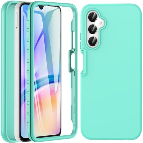 BESINPO Coque pour Samsung Galaxy A05S, Coque A05S, Antichoc avec Protecteur d'écran Integrale Anti-Rayures Silicone Housse Etui Intégrale 360° Full Body Protection pour Samsung A05S(Vert)
