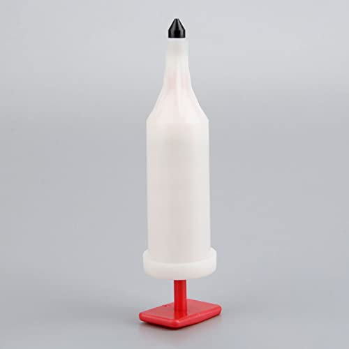 DrEmdo 1Pc 21ml Chainsaw Grease Gun Tools Extends Bar Chain Life Refillable Plunger Type 3/4 Oz Thick Plastic Plunger Grease Tools (spare parts)