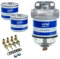 KATSU Tools Filtro Carburante, Separatore d'Acqua per Filtro Carburante Diesel con 2 Filtri Extra Compatibile con CAV296 per Motori Diesel Marine Barche Camion Trattori Generatori Elettrici