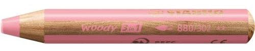 STABILO Woody 3 in 1 Multi-Talent-Bleistift – 1 Stück – Pastellrosa