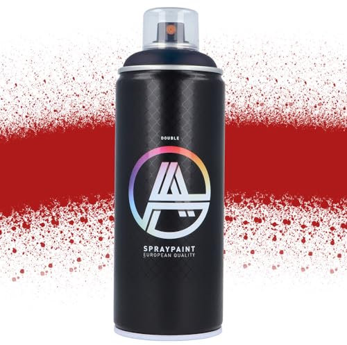 Double A Spraypaint Sprühdose 400ml Sprühfarbe Acryllack Sprühlack matt hochdeckend DIY Kunststoff Metall Möbel Deko (DA-338 Scarlet)