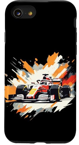 Hülle für iPhone SE (2020) / 7 / 8 Retro-Rennformel, Rennauto, Souvenir, Rennstrecke