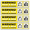 4 x Dashcam Recording Vinyl Stickers - Front & Rear Camera Warning Notice Car Accessories Vehicle Labels Sticker - Size 150mm x 35mm #81679