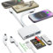 SD/TF Card Reader for iPhone, 2 in 1 USB C +Lightning Multi Memory Card Reader USB OTG Adapter for Micro SD/SDHC,3 in 1 USB C Port Support Data/Charging/Headphone Adapter for iPhone15/14,Samsung...