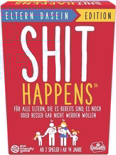 Goliath Shit Happens Eltern Dasein Edition, Kartenspiel ab 14 Jahren, Gesellschaftsspiele für 2 Oder Mehr Spieler