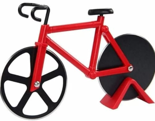 Ceeyoll Tagliapizza,Bici Tagliapizza,Tagliapizza In Acciaio Inox,Tagliapizza Per Bici,Tagliapizza A Forma Di Bicicletta, Adatto A Cucine, Ristoranti, Feste, Ecc.
