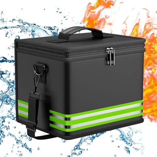 Lipo Battery Bag Fireproof Safe Bag Explosion-proof Battery Guard Safe Bag Protection Bag with Double Zipper for Lipo Battery Safe Charging and Storage
