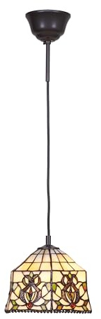 Colgante con cable Tiffany Serie Hexa D20cm