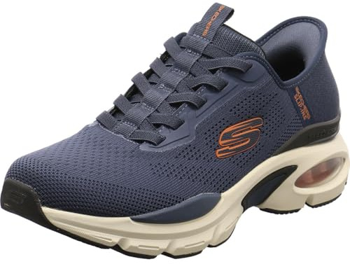 Skechers Mens Ventura Vanderway Skech-Air Trainers (9 UK) (Navy/Orange)