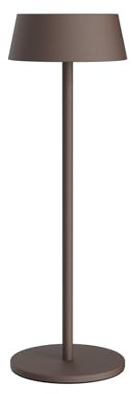 K-Bright LED Akku Tischleuchte, Kabellose tischlampe, 3000K warmweißes led tischlampe outdoor, Dimmbare Tischlampe Geeignet Für Abendessen, Lesen, Schlafzimmer, Garten Und Vieles Mehr Rostrot
