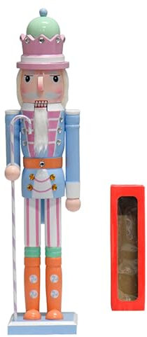 Generisch Cascanueces de Navidad, figuras de cascanueces de madera, 50 cm, decoraciones navideñas, figuras de cascanueces de madera, decoraciones navideñas, decoración creativa para el hogar