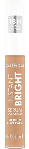 Catrice Instant Bright Serum Concealer, Nr. 015W, Nude, feuchtigkeitsspendend, langanhaltend, strahlend, für trockene Haut, vegan, ölfrei, ohne Konservierungsstoffe, ohne Parabene, 3er Pack (3x5ml)